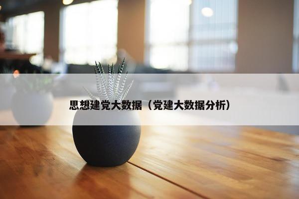 思想建党大数据（党建大数据分析）