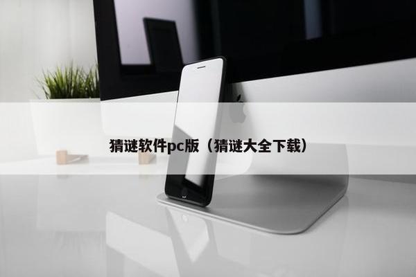 猜谜软件pc版（猜谜大全下载）