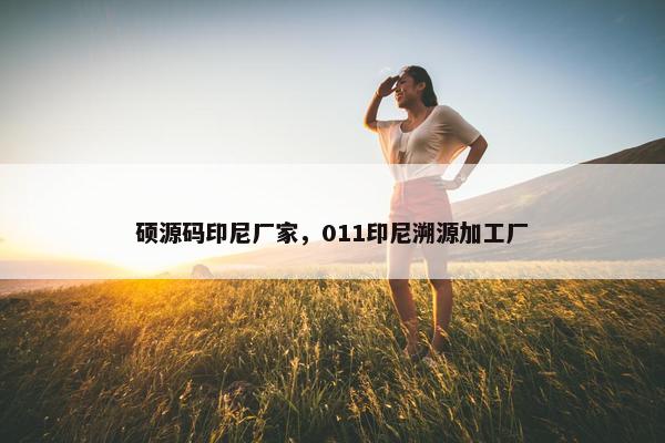 硕源码印尼厂家，011印尼溯源加工厂