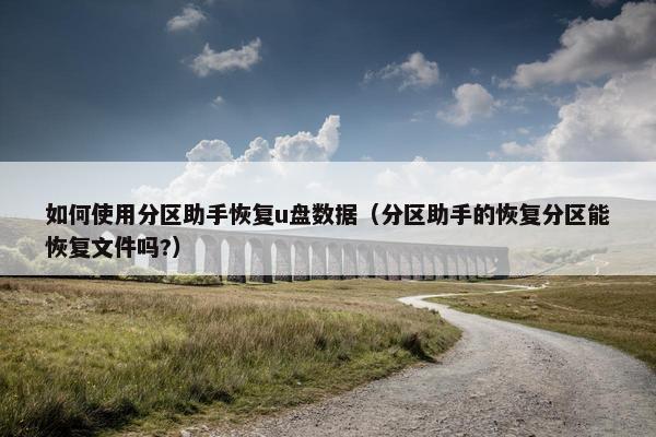 如何使用分区助手恢复u盘数据（分区助手的恢复分区能恢复文件吗?）