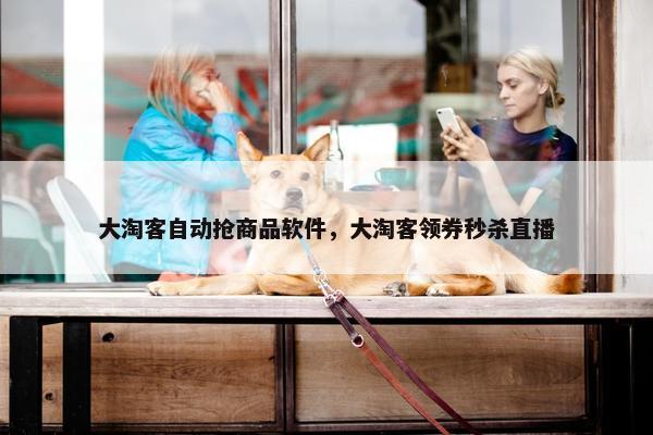大淘客自动抢商品软件，大淘客领券秒杀直播