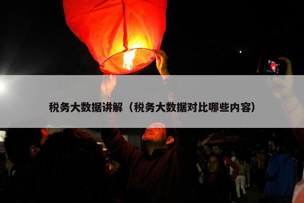 税务大数据讲解（税务大数据对比哪些内容）