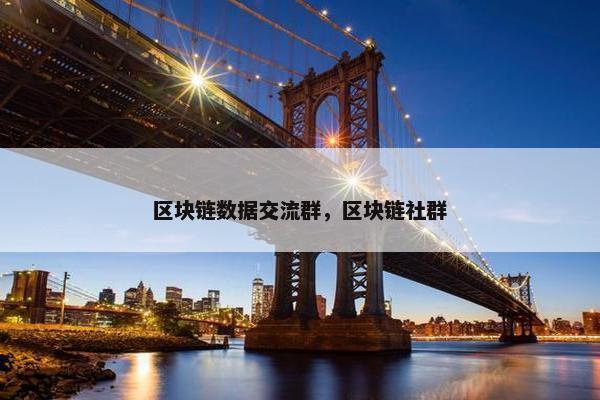区块链数据交流群，区块链社群