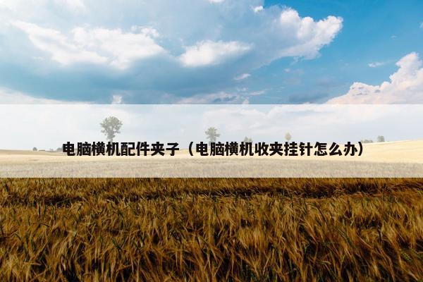 电脑横机配件夹子（电脑横机收夹挂针怎么办）