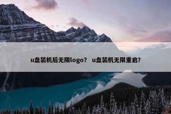 u盘装机后无限logo？ u盘装机无限重启？