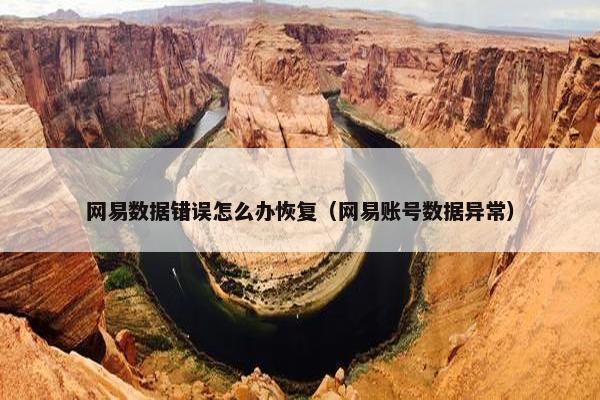 网易数据错误怎么办恢复（网易账号数据异常）