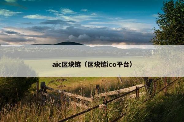 aic区块链（区块链ico平台）