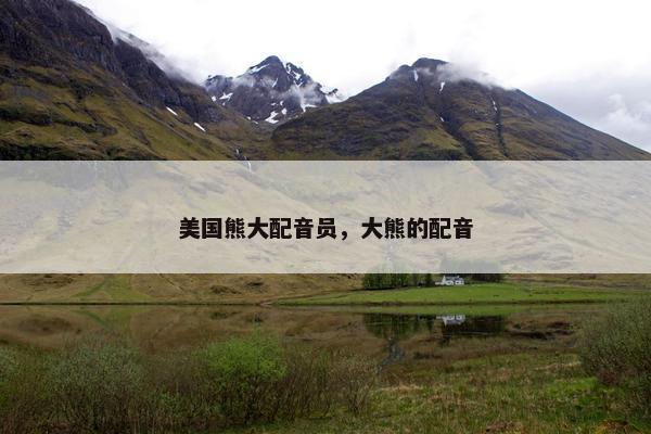 美国熊大配音员，大熊的配音