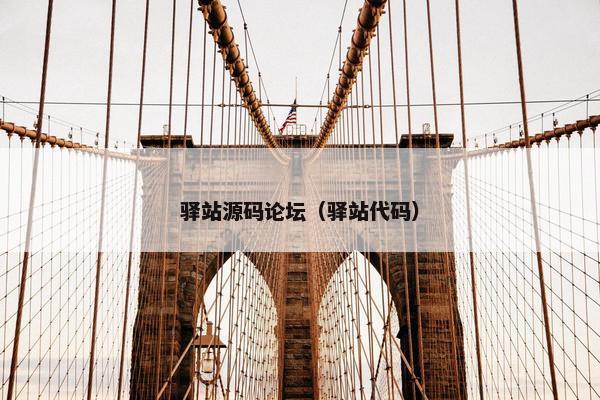 驿站源码论坛（驿站代码）