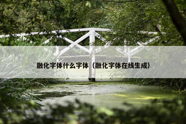 融化字体什么字体（融化字体在线生成）