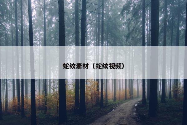 蛇纹素材（蛇纹视频）