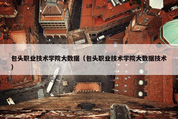包头职业技术学院大数据（包头职业技术学院大数据技术）