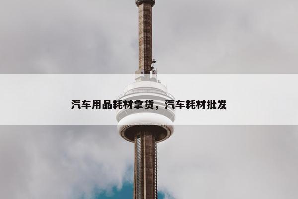 汽车用品耗材拿货，汽车耗材批发