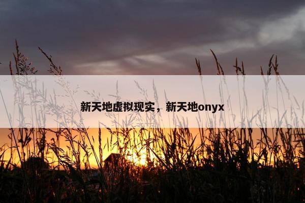 新天地虚拟现实，新天地onyx
