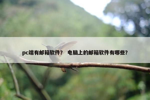 pc端有邮箱软件？ 电脑上的邮箱软件有哪些？