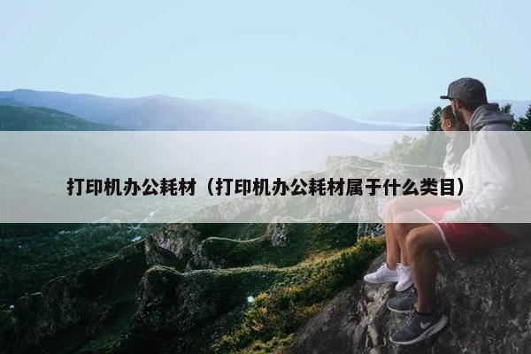 打印机办公耗材（打印机办公耗材属于什么类目）
