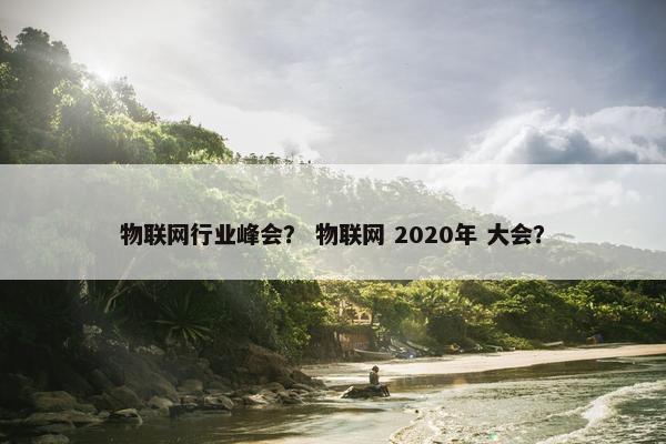 物联网行业峰会？ 物联网 2020年 大会？