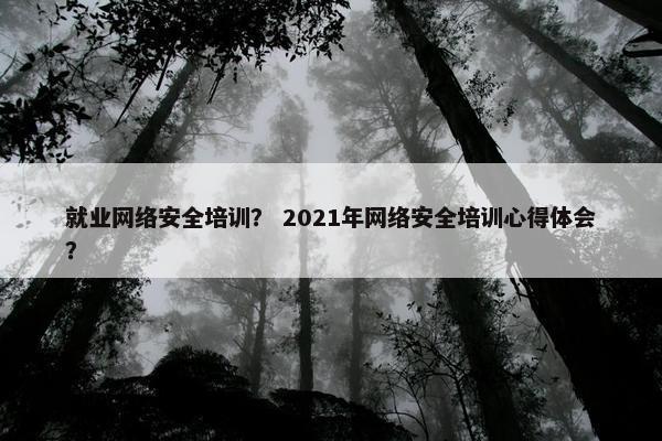 就业网络安全培训？ 2021年网络安全培训心得体会？