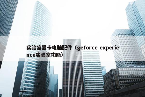 实验室显卡电脑配件（geforce experience实验室功能）