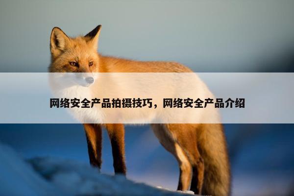 网络安全产品拍摄技巧，网络安全产品介绍