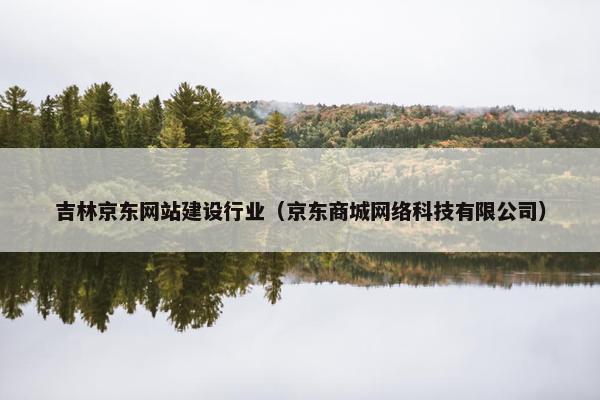 吉林京东网站建设行业（京东商城网络科技有限公司）