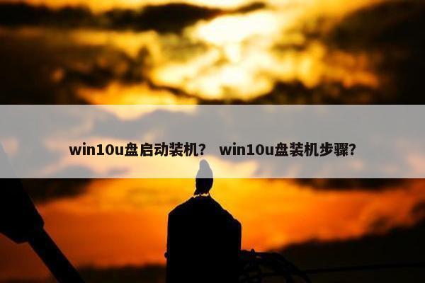 win10u盘启动装机？ win10u盘装机步骤？