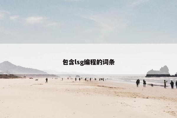 包含lsg编程的词条