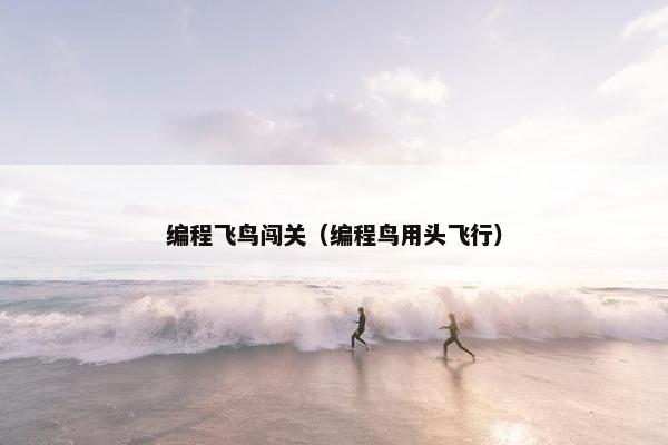 编程飞鸟闯关（编程鸟用头飞行）