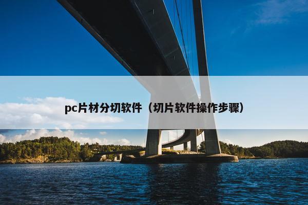 pc片材分切软件（切片软件操作步骤）
