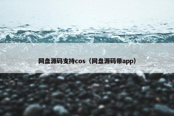 网盘源码支持cos（网盘源码带app）