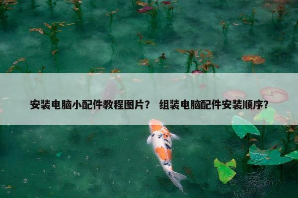 安装电脑小配件教程图片？ 组装电脑配件安装顺序？