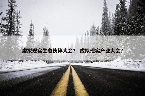 虚拟现实生态伙伴大会？ 虚拟现实产业大会？