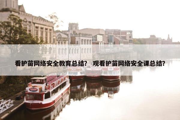 看护苗网络安全教育总结？ 观看护苗网络安全课总结？