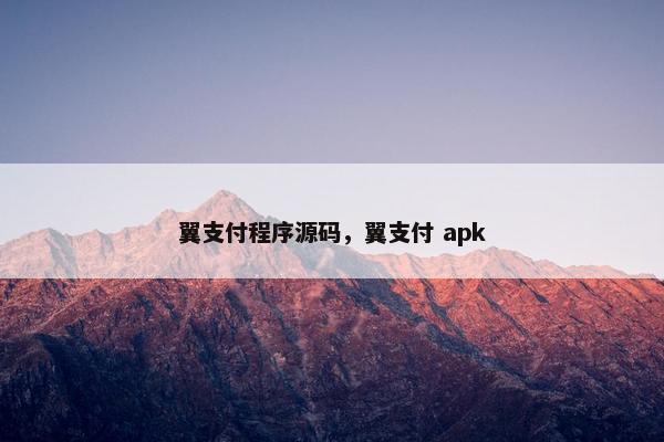 翼支付程序源码,翼支付 apk 翼支付程序源码,翼支付 apk