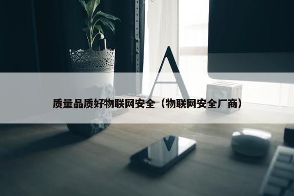 质量品质好物联网安全（物联网安全厂商）