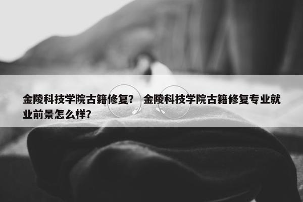 金陵科技学院古籍修复？ 金陵科技学院古籍修复专业就业前景怎么样？