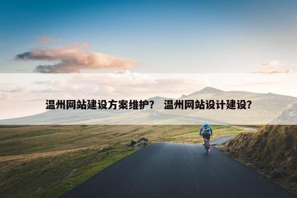 温州网站建设方案维护？ 温州网站设计建设？