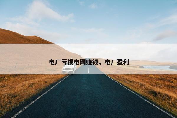 电厂亏损电网赚钱，电厂盈利