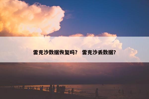雷克沙数据恢复吗？ 雷克沙丢数据？