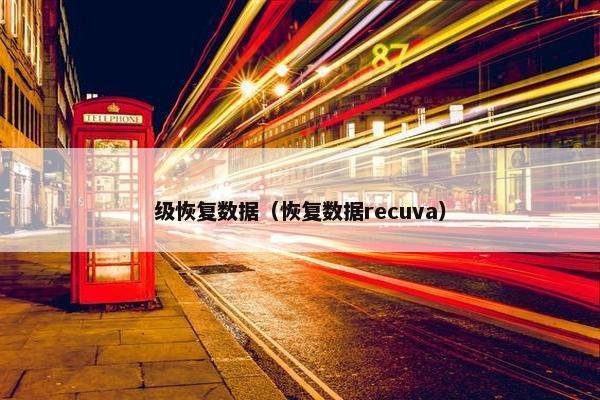 级恢复数据（恢复数据recuva）