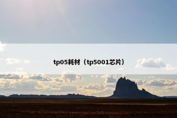 tp05耗材（tp5001芯片）