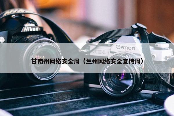 甘南州网络安全周（兰州网络安全宣传周）