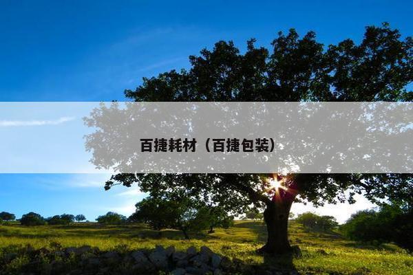 百捷耗材（百捷包装）