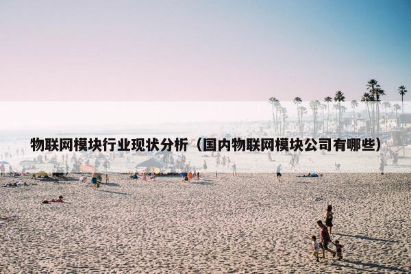 物联网模块行业现状分析（国内物联网模块公司有哪些）