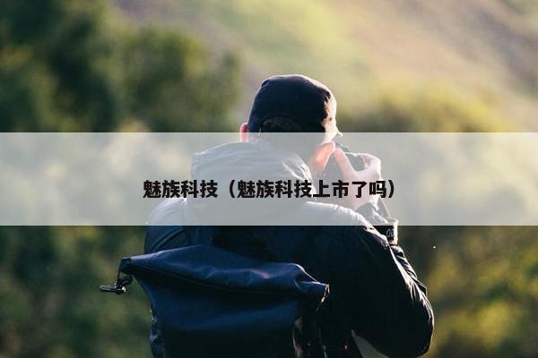魅族科技（魅族科技上市了吗）