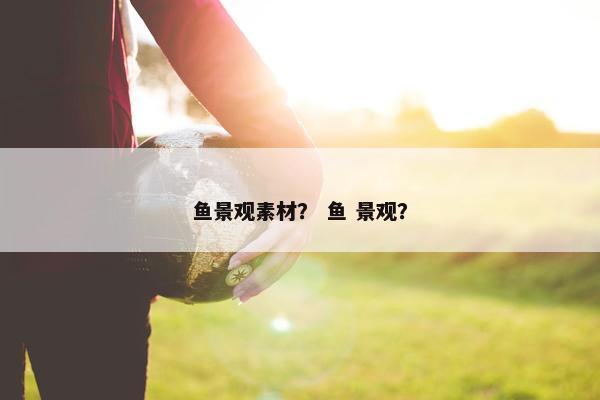 鱼景观素材？ 鱼 景观？