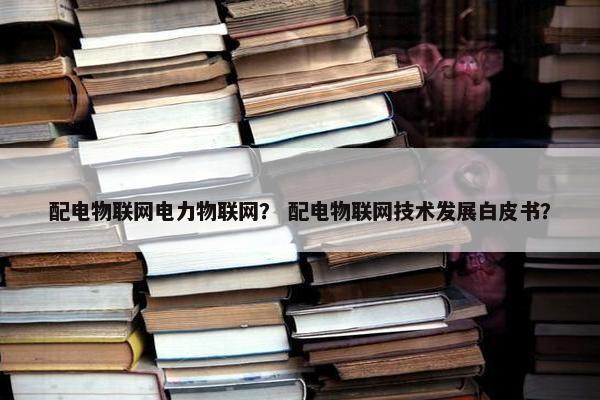 配电物联网电力物联网？ 配电物联网技术发展白皮书？