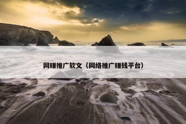 网赚推广软文（网络推广赚钱平台）
