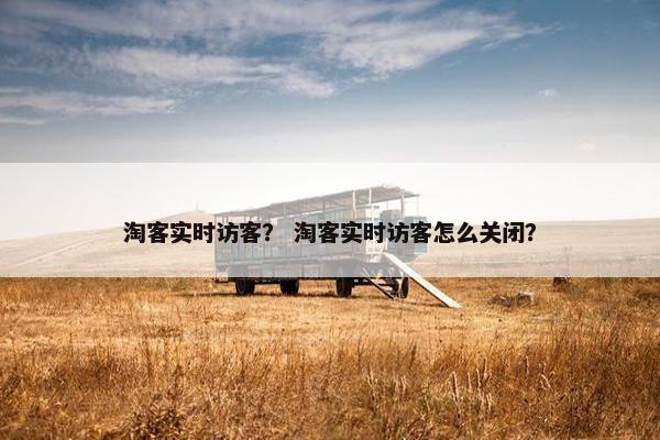 淘客实时访客？ 淘客实时访客怎么关闭？