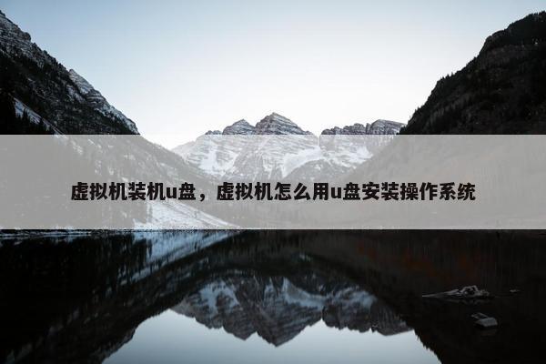 虚拟机装机u盘，虚拟机怎么用u盘安装操作系统